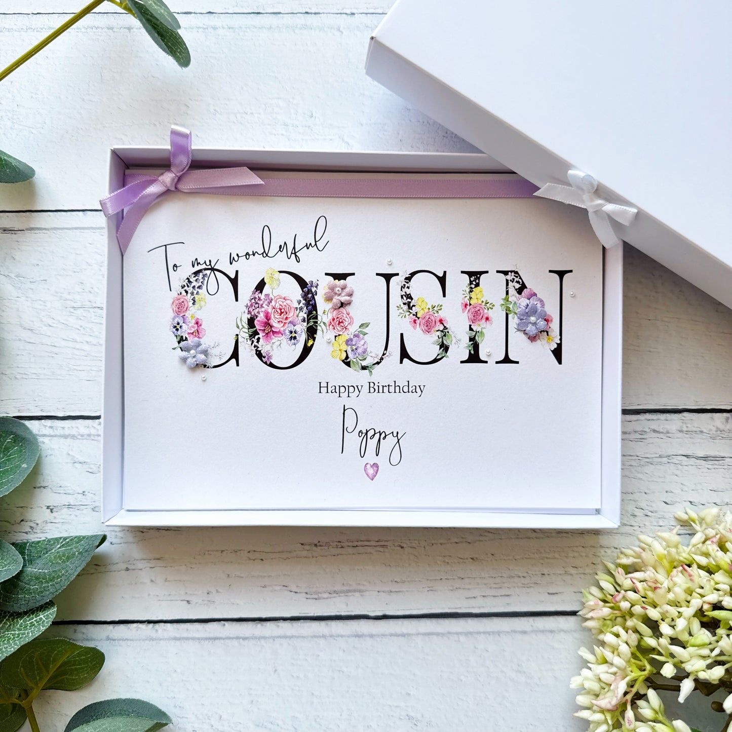 Wonderful Cousin - Personalised Card