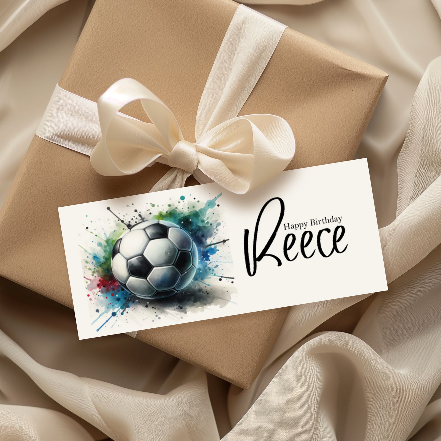 Football Birthday Money Wallet