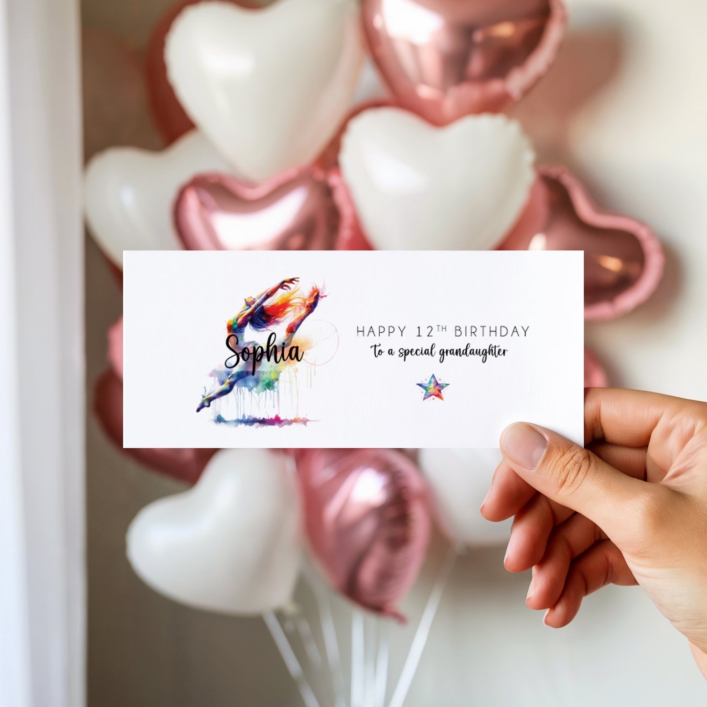 Personalised Girls Dance Birthday Money Wallet