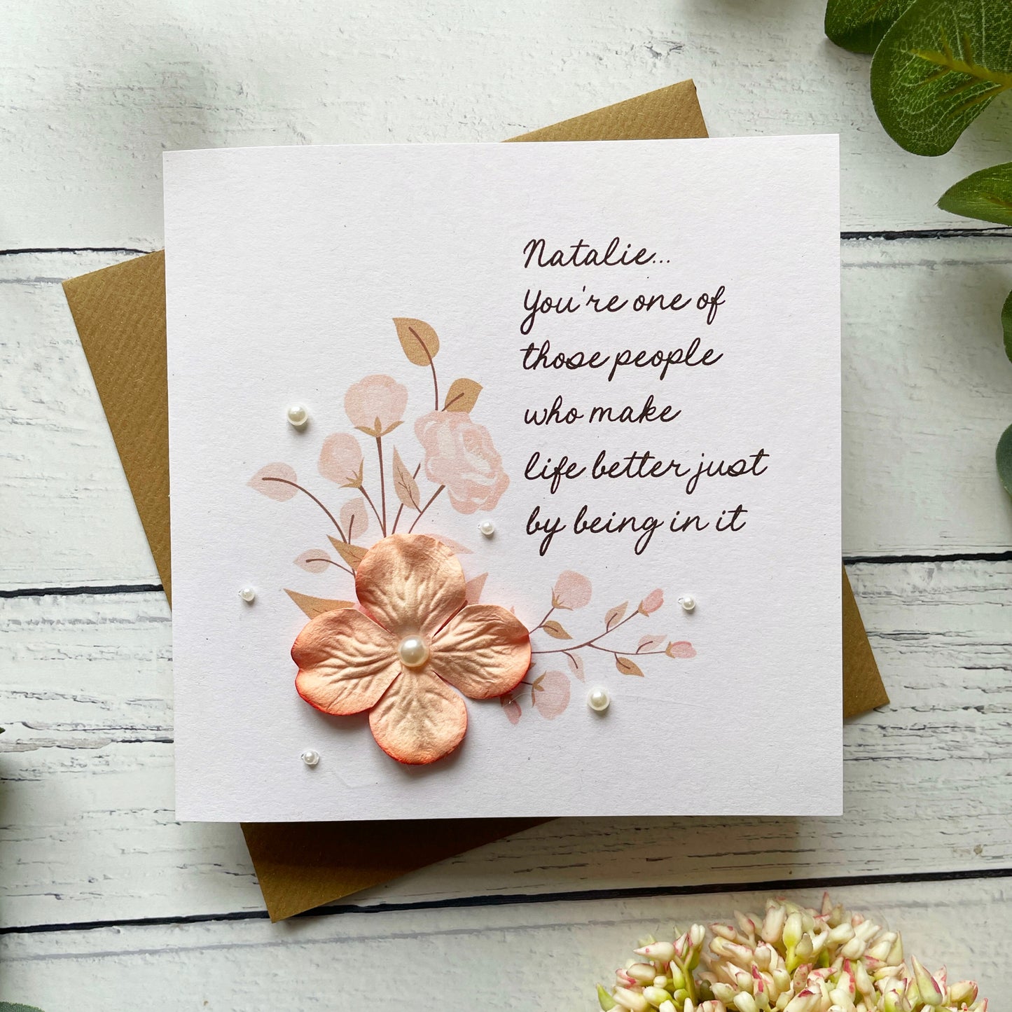 Personalised Thank You Card - For a Special Friend