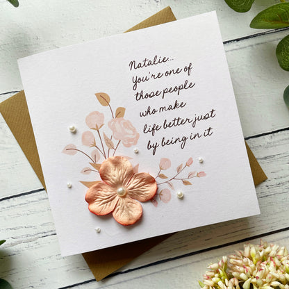 Personalised Thank You Card - For a Special Friend