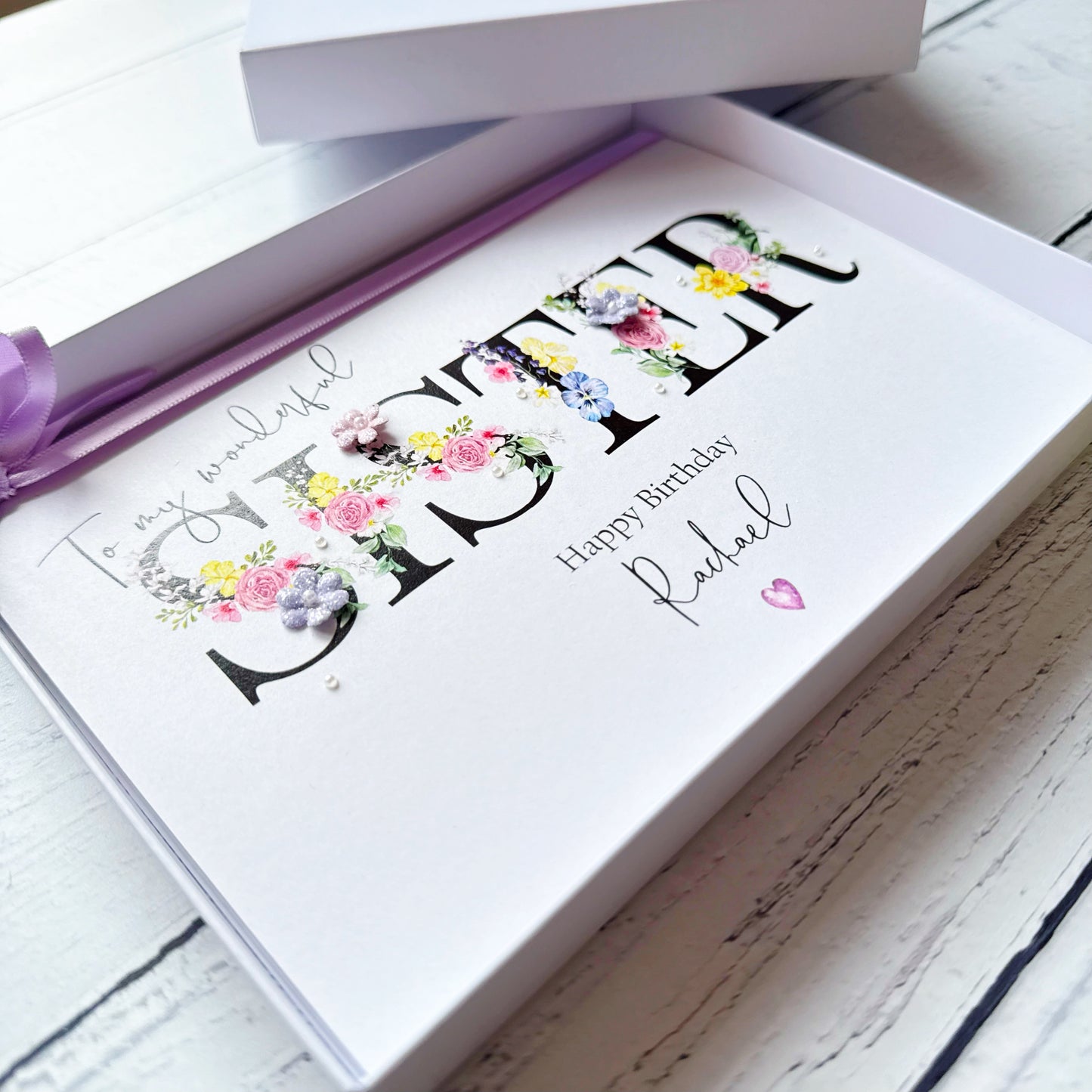 Wonderful Sister - Personalised Card