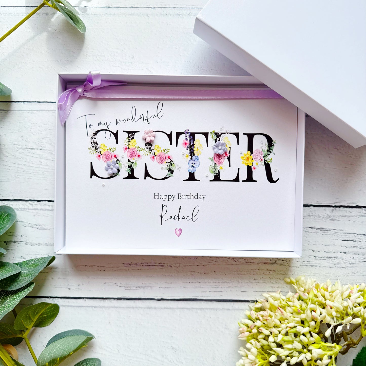 Wonderful Sister - Personalised Card