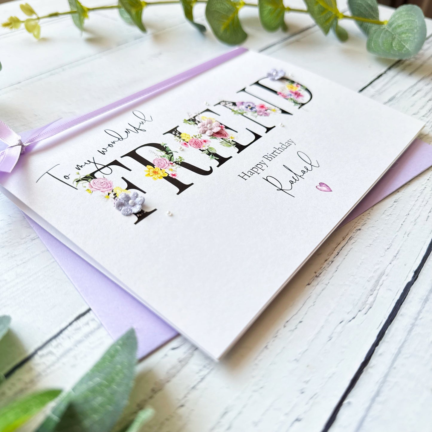 Wonderful Friend - Personalised Card