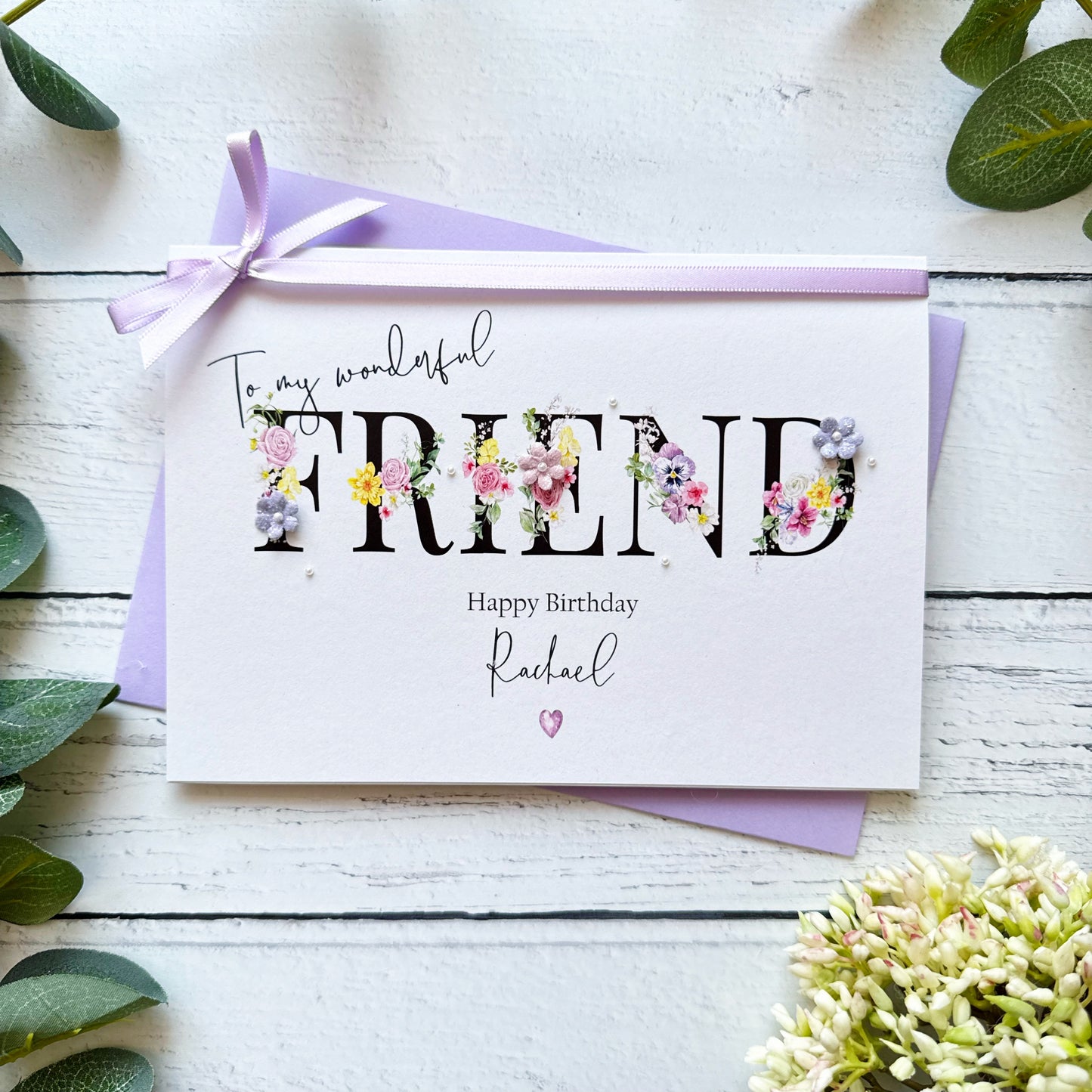 Wonderful Friend - Personalised Card
