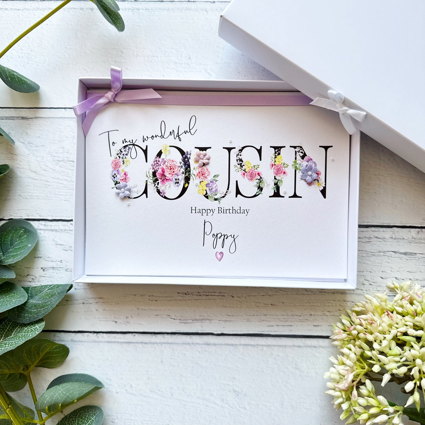 Wonderful Cousin - Personalised Card