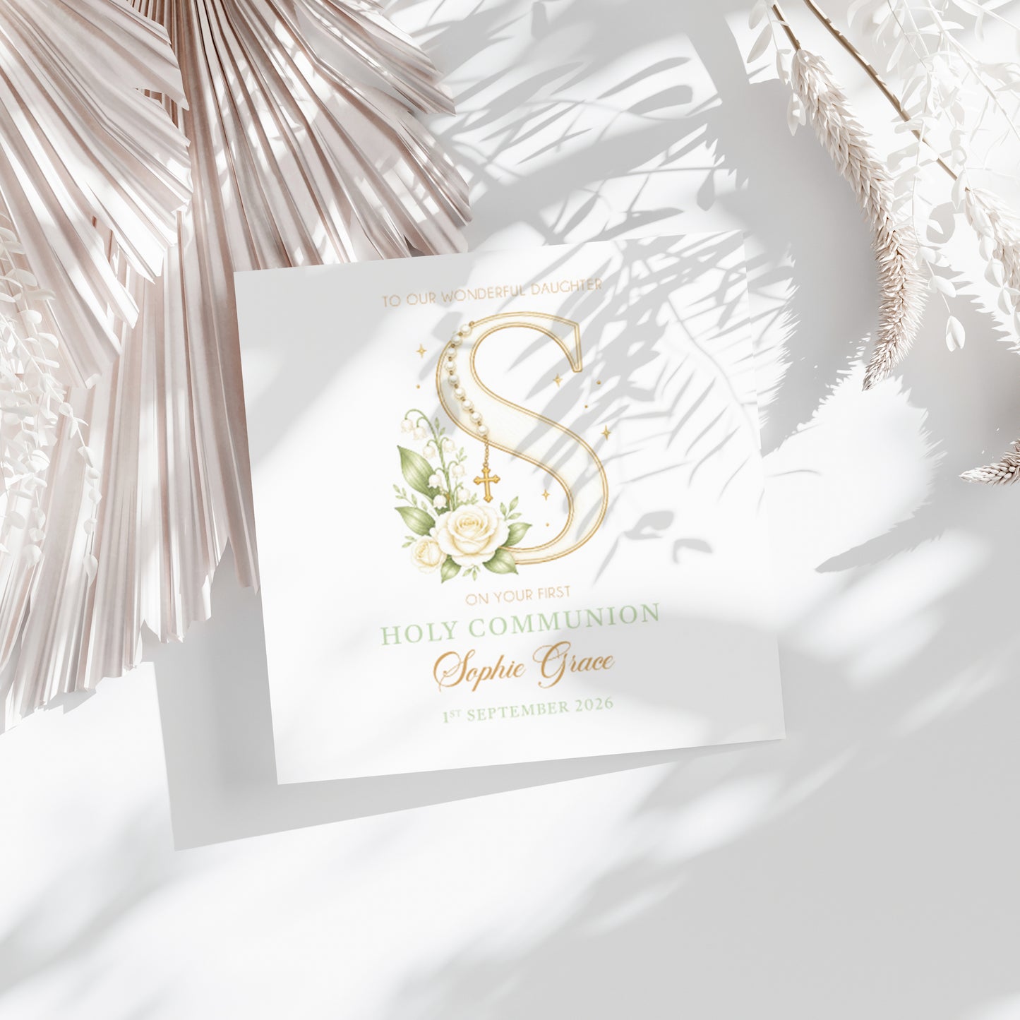 Personalised First Holy Communion Card