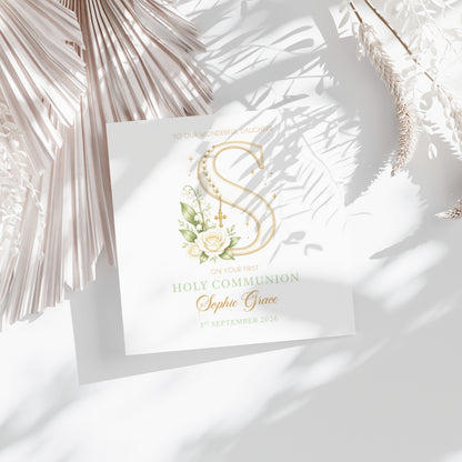 Personalised First Holy Communion Card
