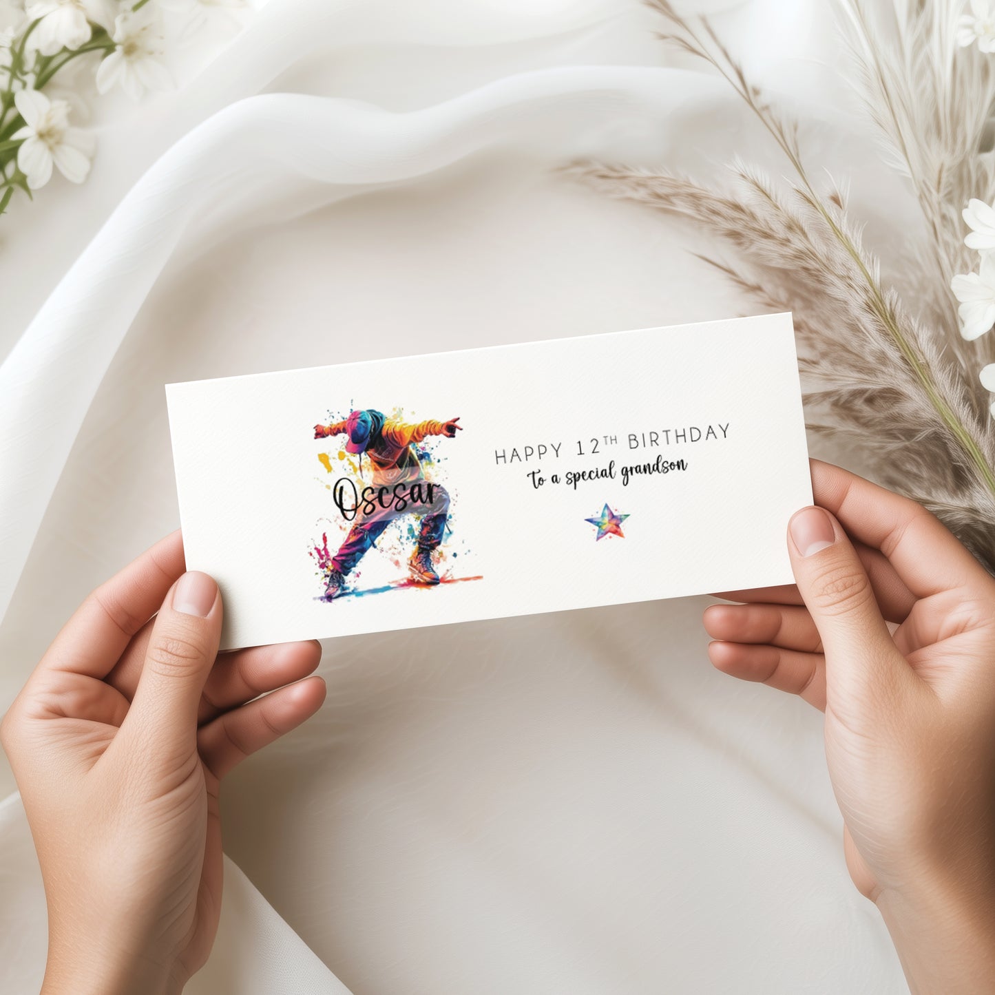 Personalised Boys Dance Birthday Money Wallet
